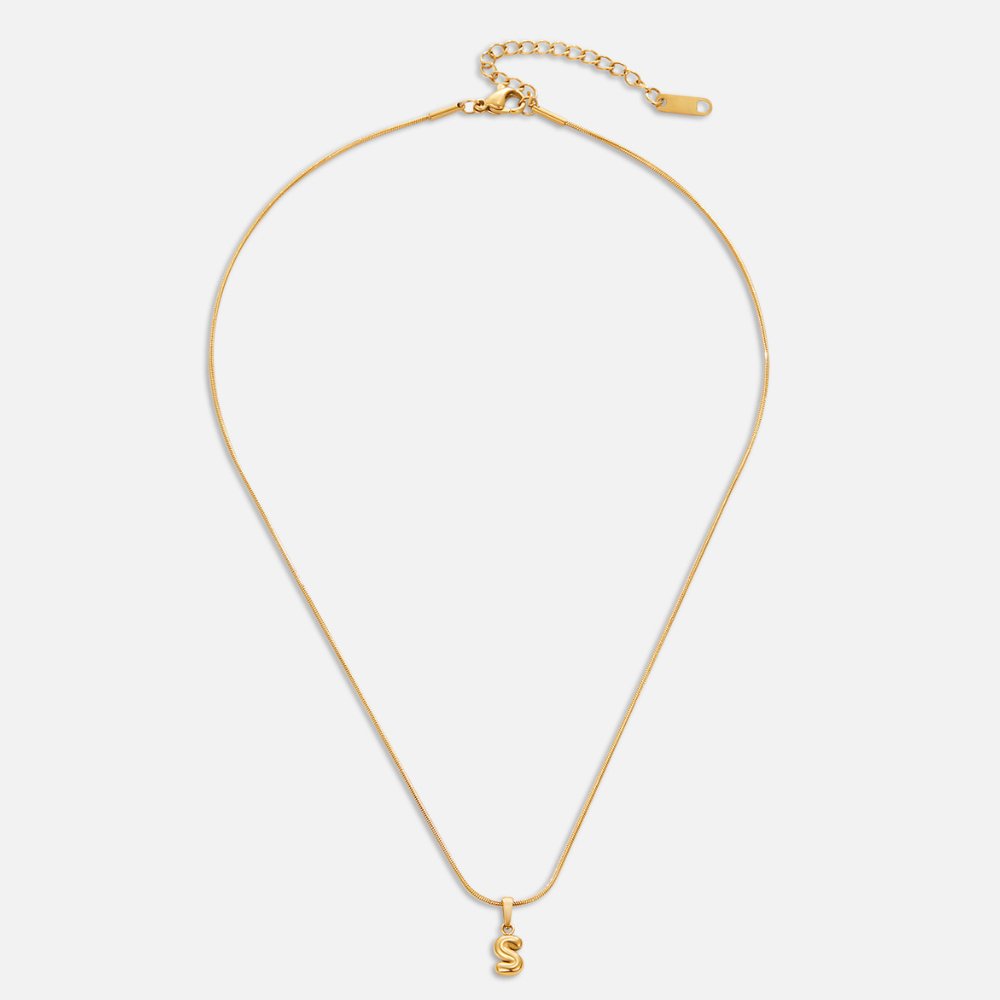 Collier Lettre Bulles Chic