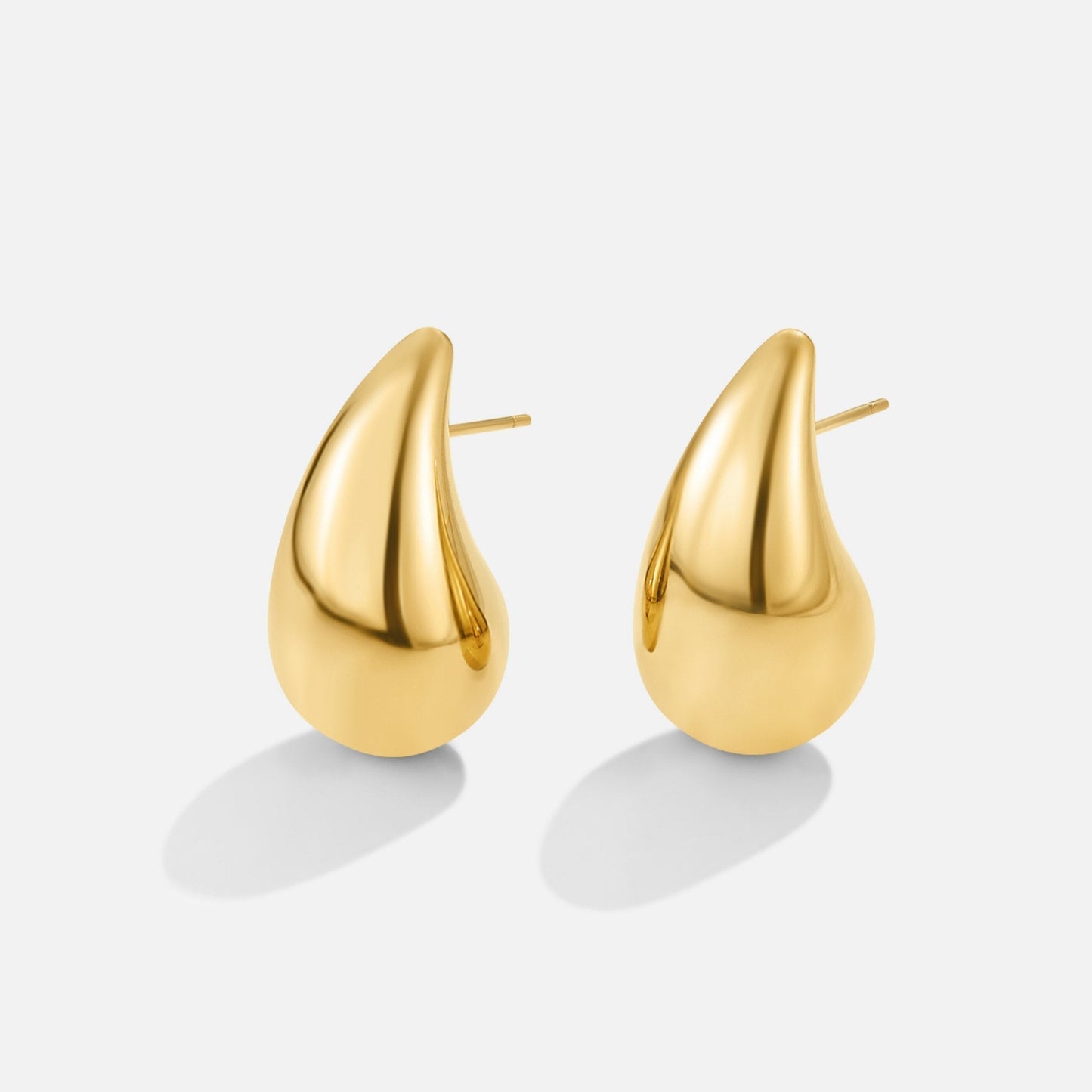 Boucles d'oreilles en or en forme de goutte