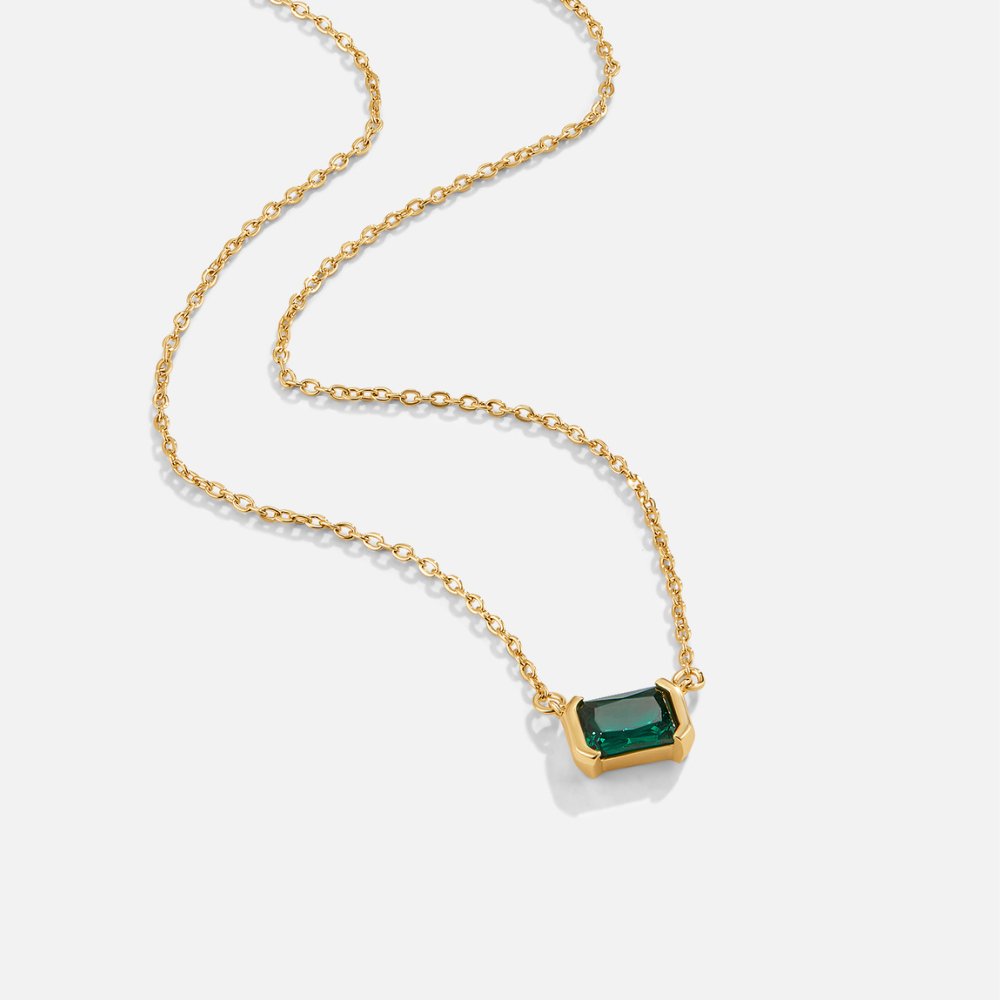 Collier Émeraude Verte Moni