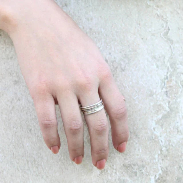 Shine - Bague en Argent Vintage Or