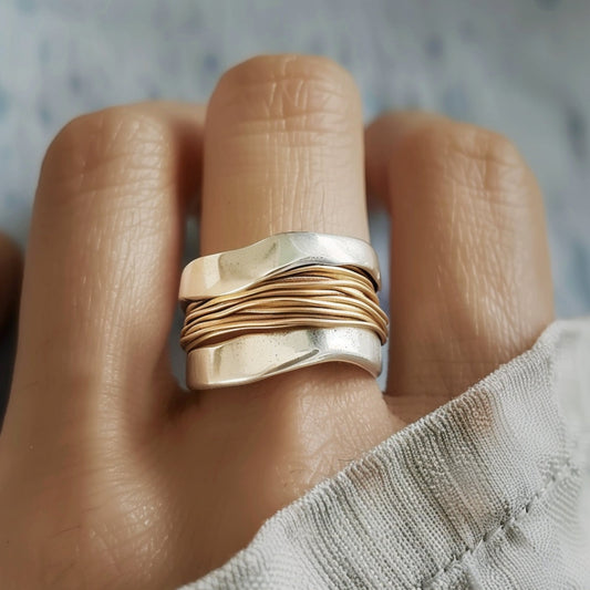Bague en Fil Argenté