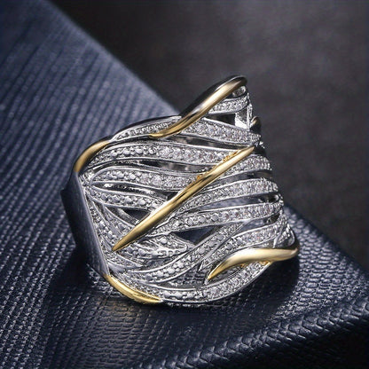 Bague Tordue Élégante à Plusieurs Couches