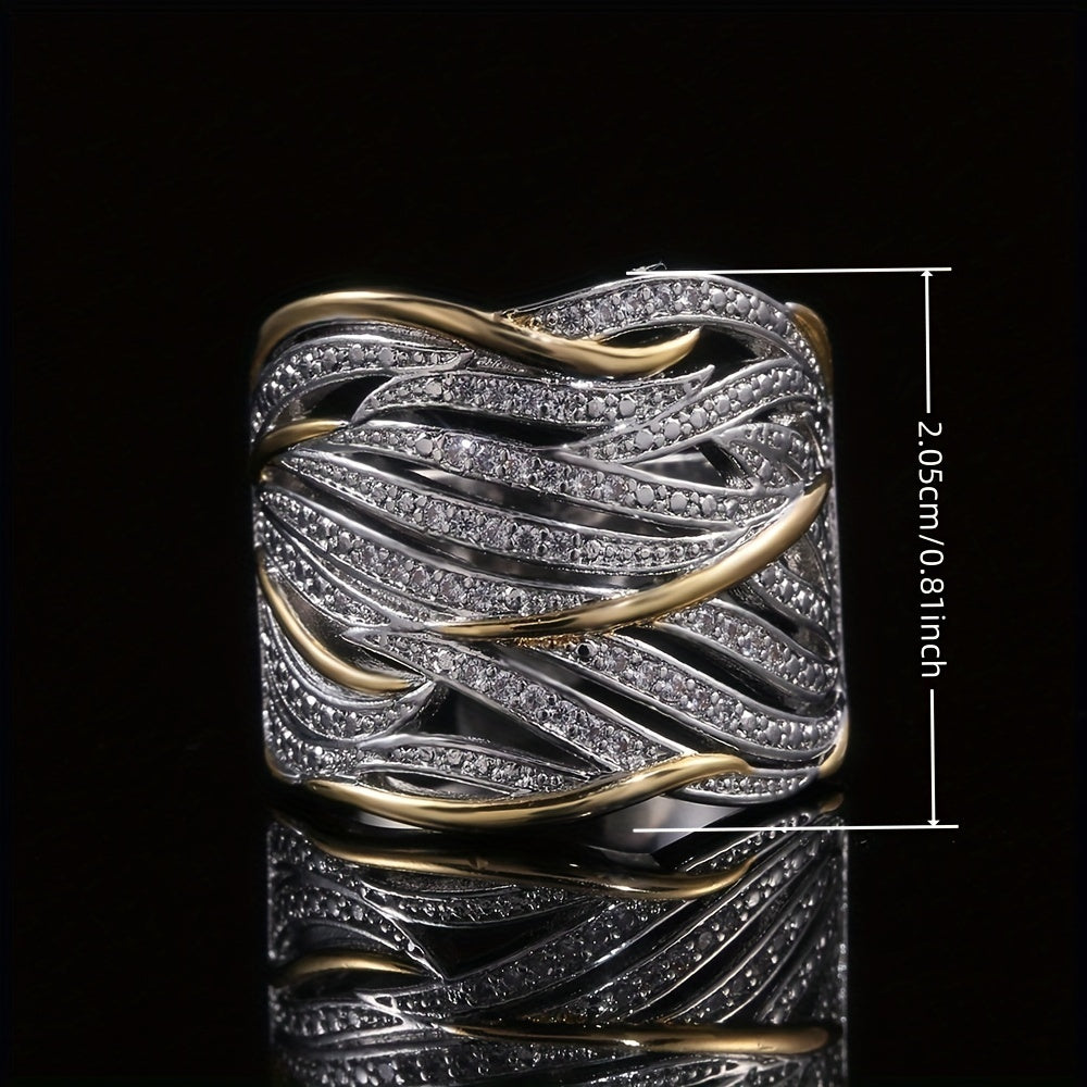 Bague Tordue Élégante à Plusieurs Couches