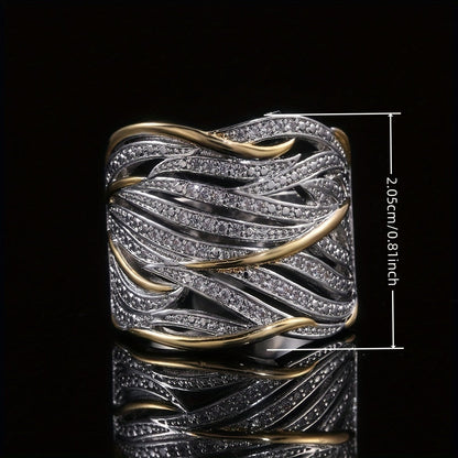 Bague Tordue Élégante à Plusieurs Couches