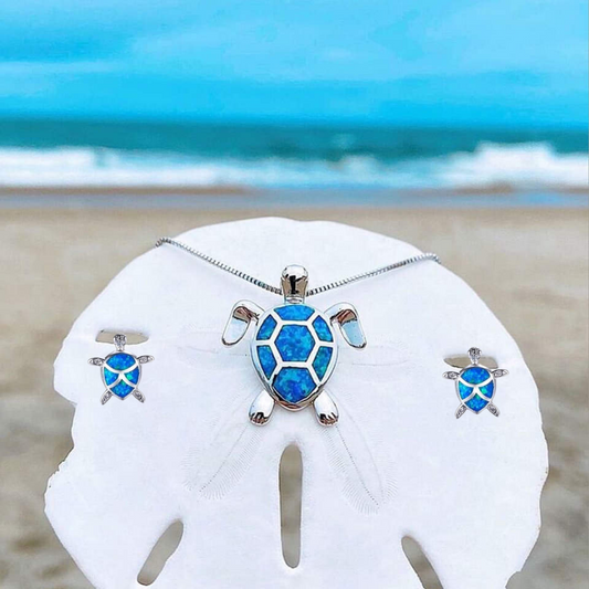 Ensemble de Bijoux Tortue Opale