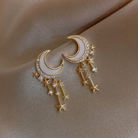 Boucles d'oreilles Luxueuses au Clair de Lune
