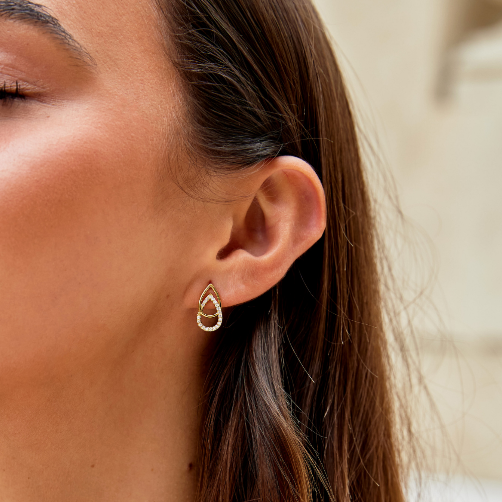 Boucles d'oreilles en forme de goutte d'eau