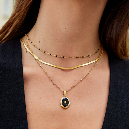 Collier en chaîne dorée