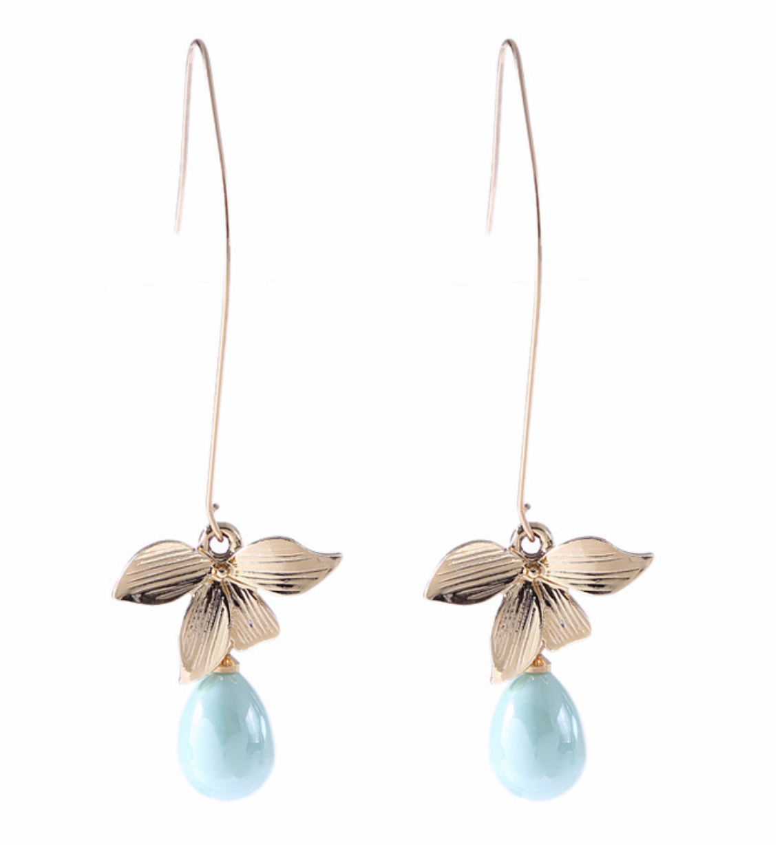 Boucles d'oreilles Jade Perle & Pétale