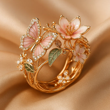 Bague Papillon en Zirconium Nature Light