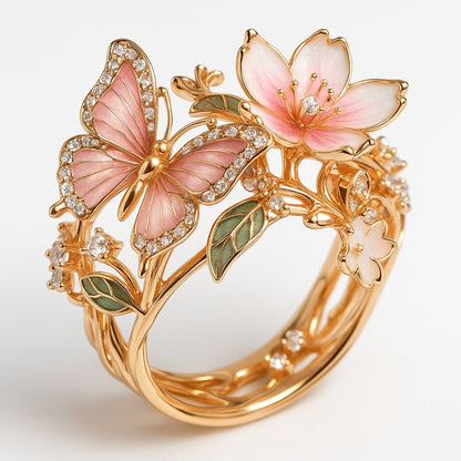 Bague Papillon en Zirconium Nature Light