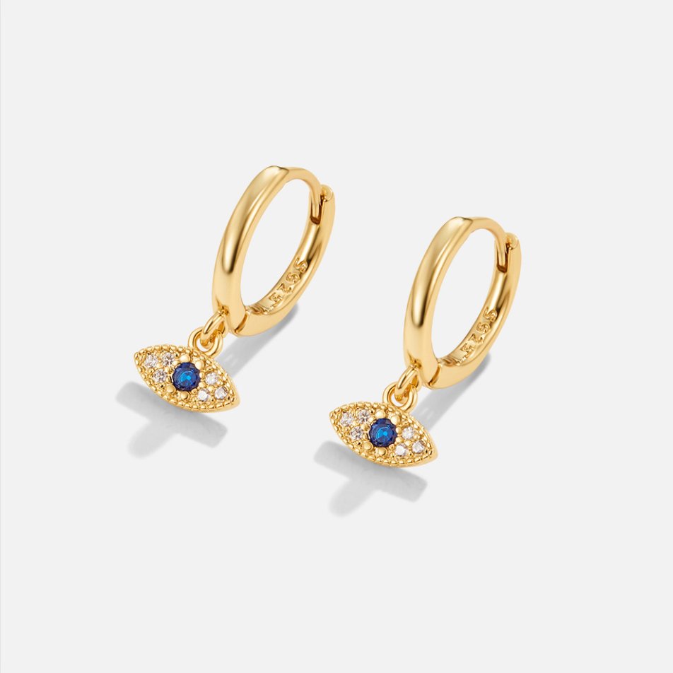 Boucles d'oreilles en forme d'œil