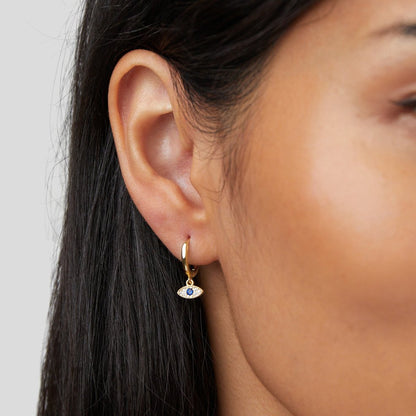 Boucles d'oreilles en forme d'œil