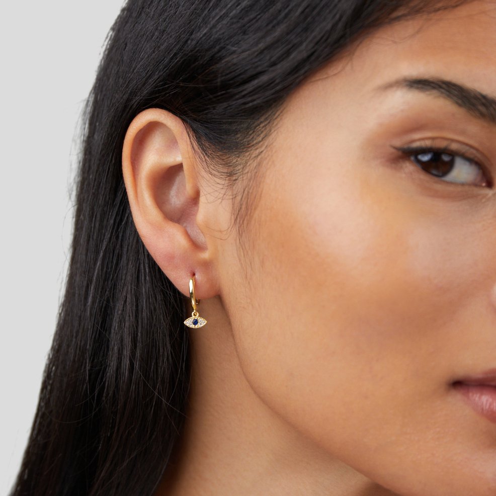 Boucles d'oreilles en forme d'œil