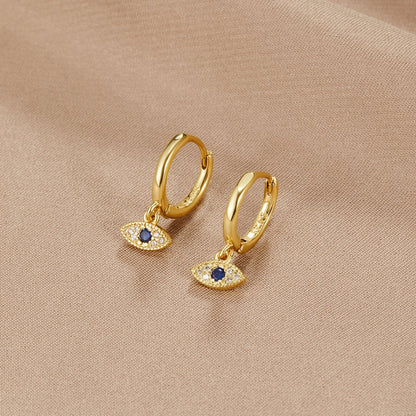 Boucles d'oreilles en forme d'œil
