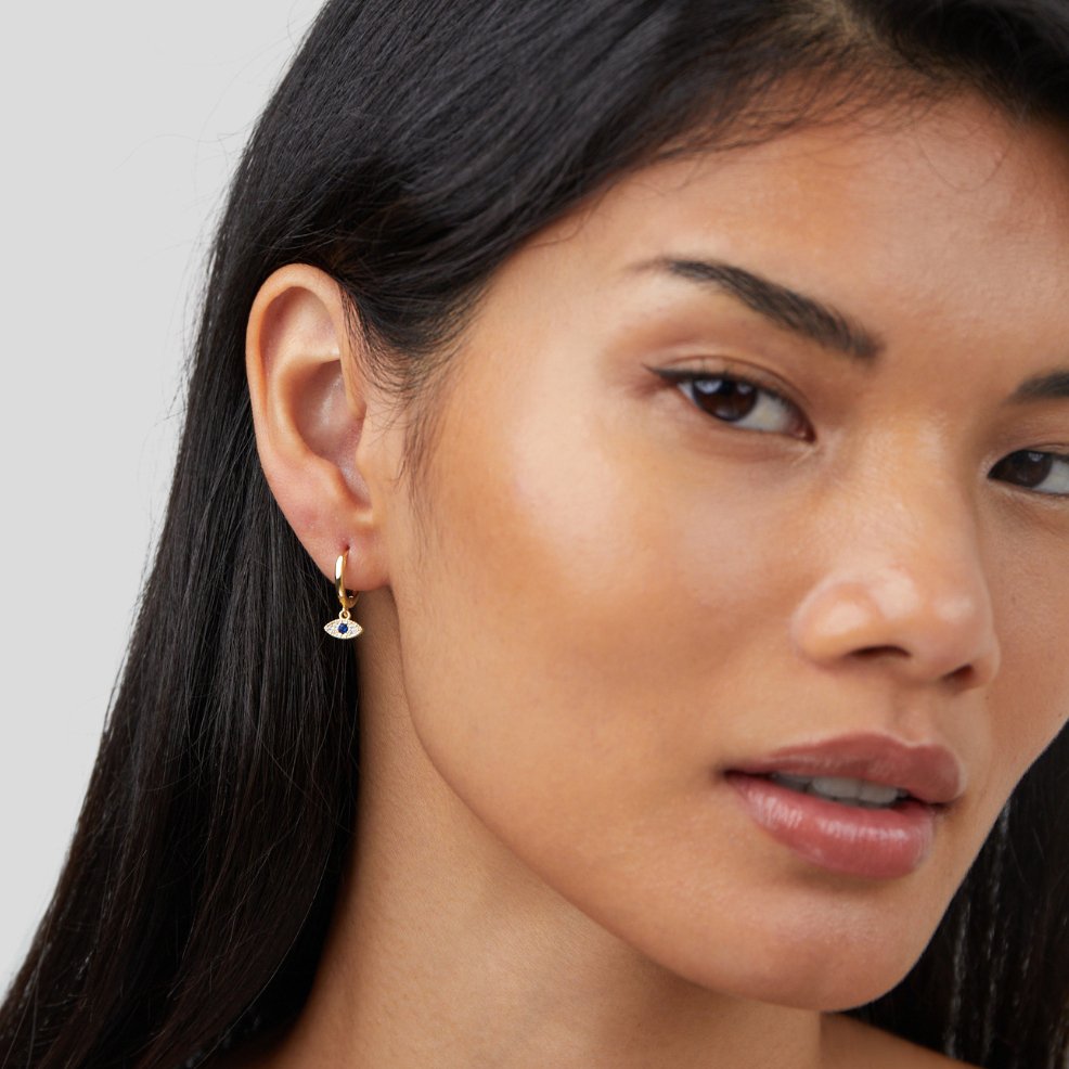 Boucles d'oreilles en forme d'œil
