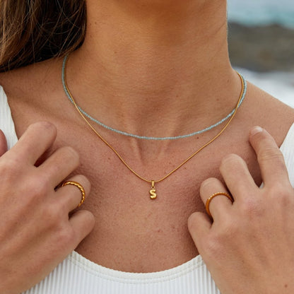 Collier Lettre Bulles Chic