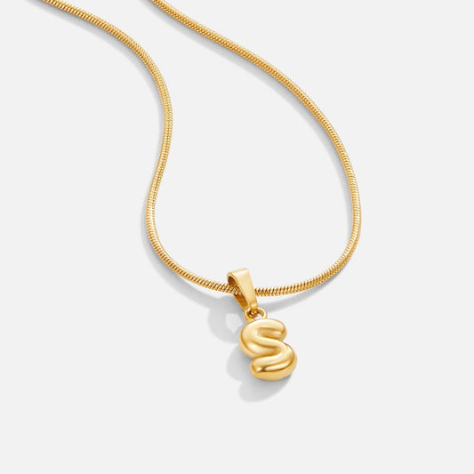 Collier Lettre Bulles Chic