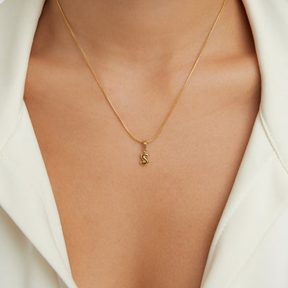 Collier Lettre Bulles Chic