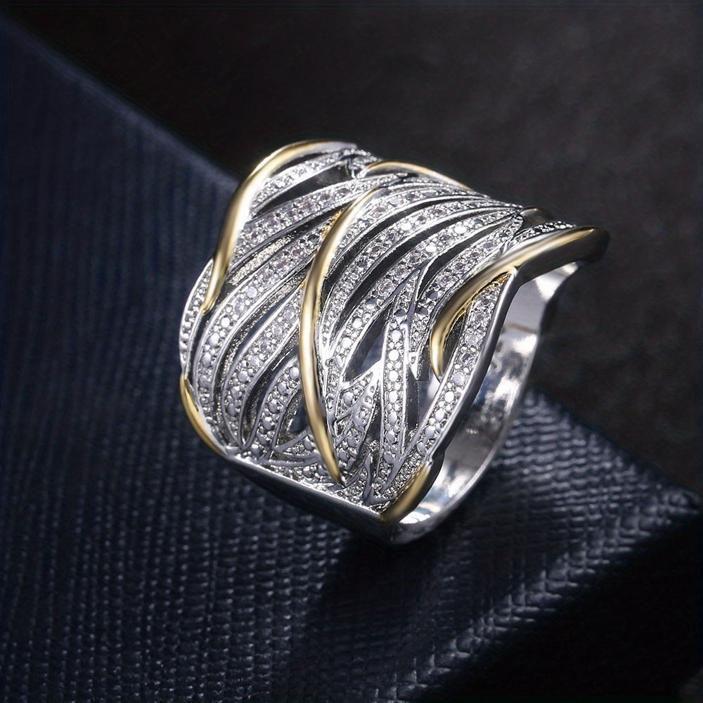 Bague Tordue Élégante à Plusieurs Couches