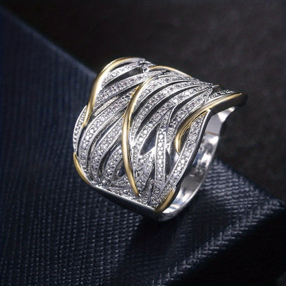 Bague Tordue Élégante à Plusieurs Couches
