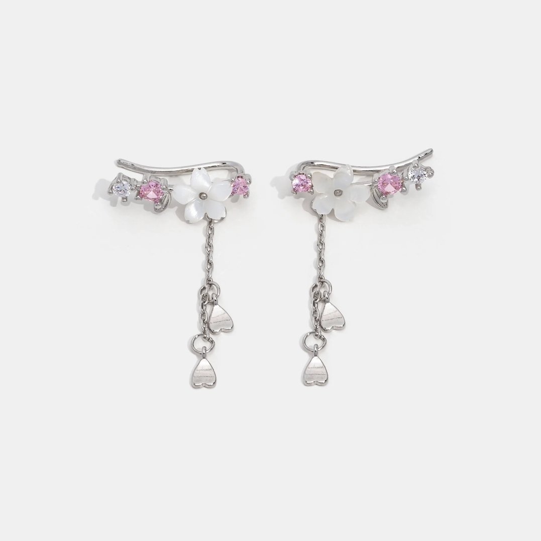 Boucles d'oreilles en fleurs de cerisier