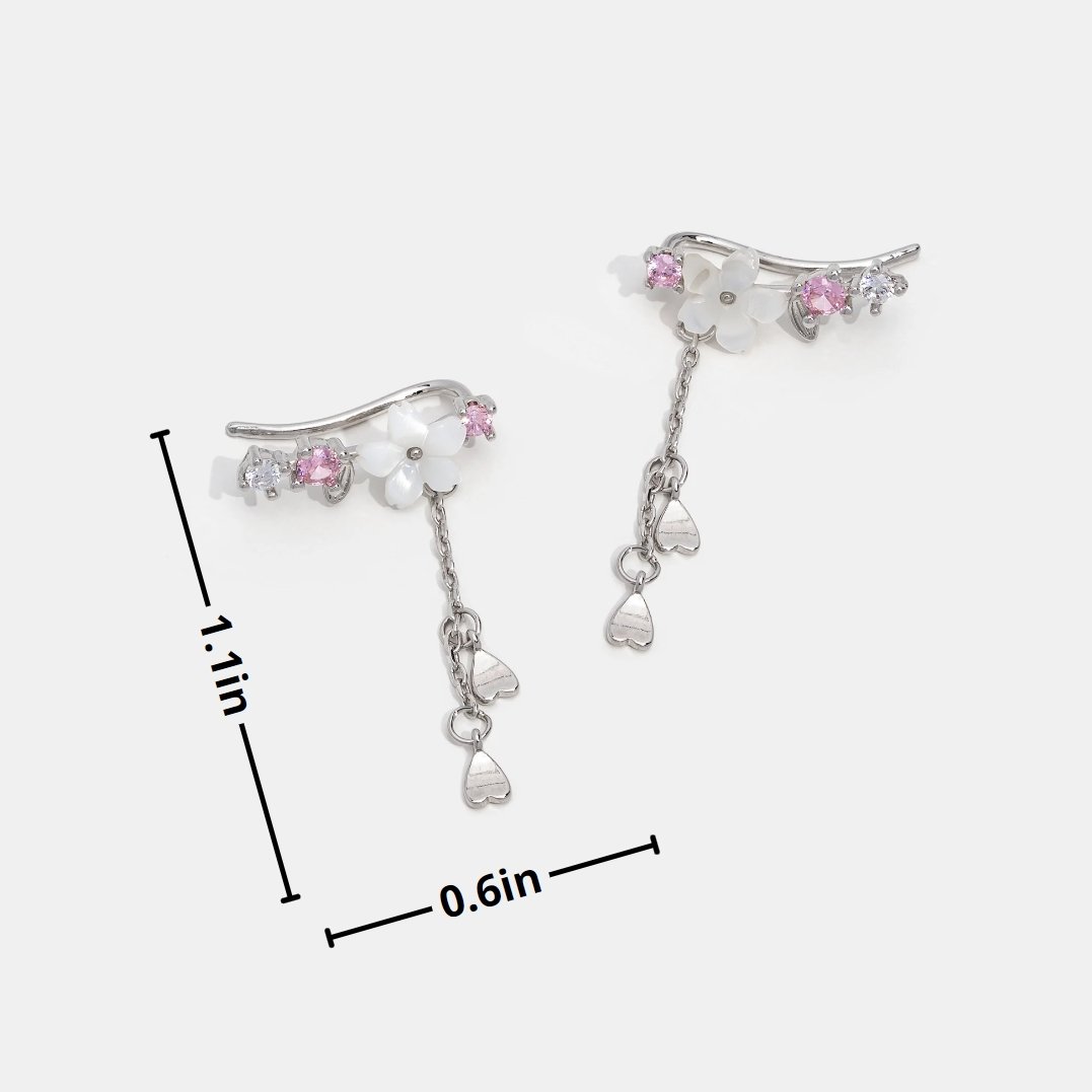 Boucles d'oreilles en fleurs de cerisier