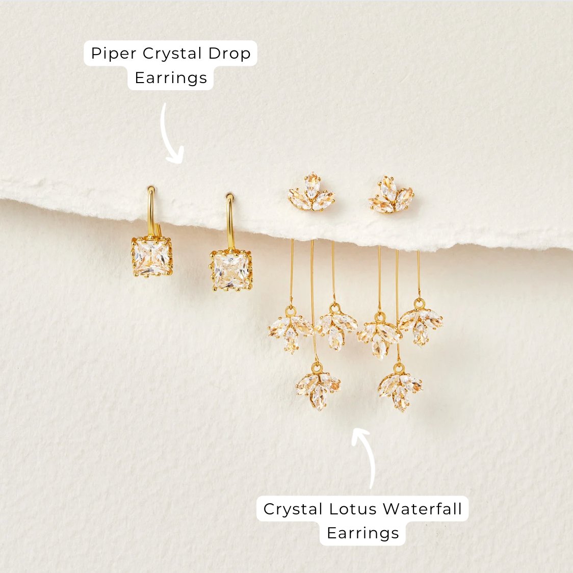 Boucles d'oreilles Élégantes en Cascade