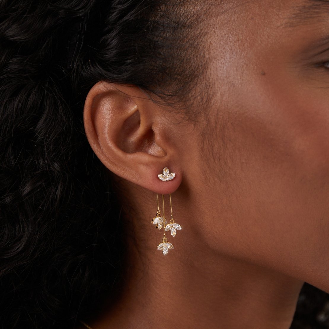 Boucles d'oreilles Élégantes en Cascade