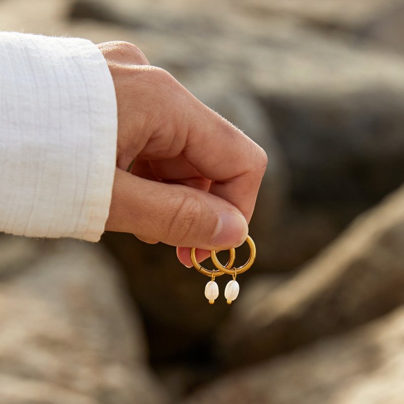 Boucles d'oreilles en perles Bella Sweetwater