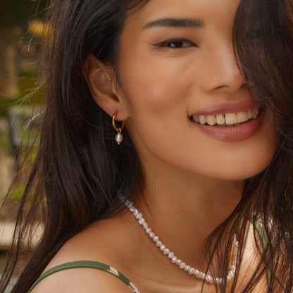 Boucles d'oreilles en perles Bella Sweetwater