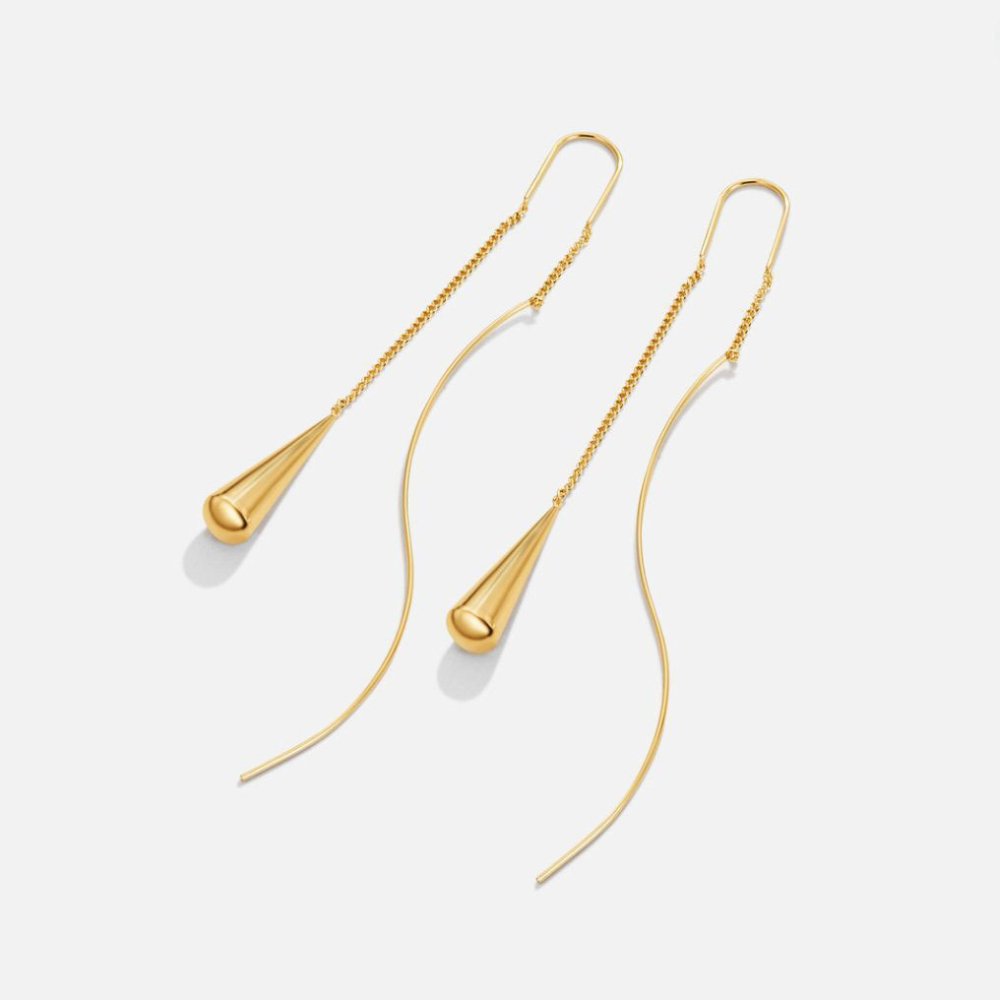Boucles d'oreilles en forme de goutte d'eau avec franges
