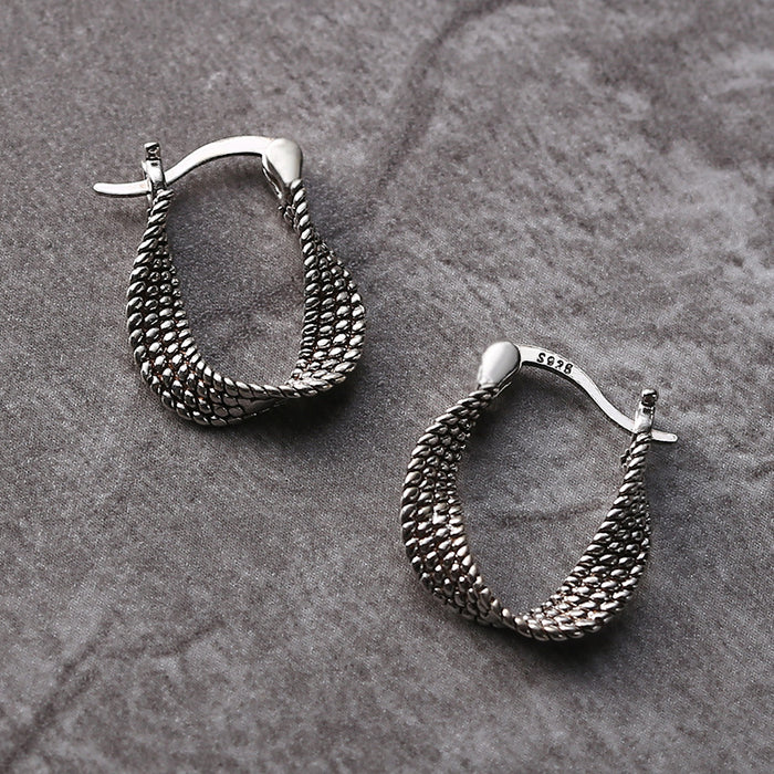 Boucles d'oreilles en argent asymétriques chic