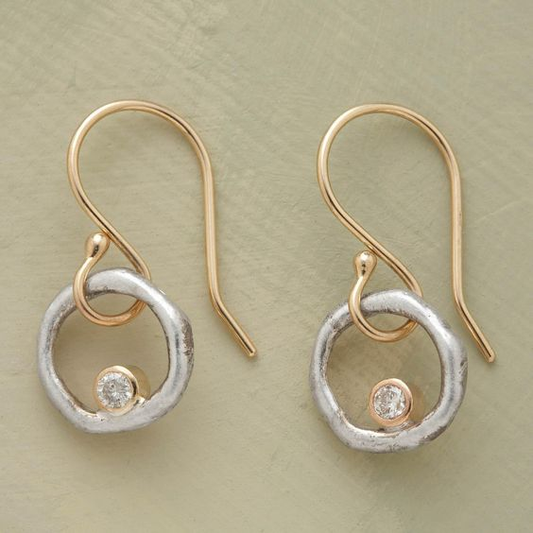 Boucles d'oreilles en zirconium vintage Laura