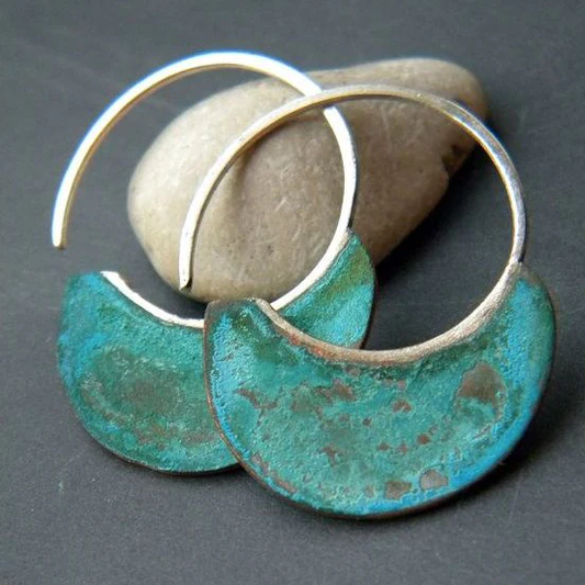 Boucles d'oreilles Vintage Slitna Turquoise