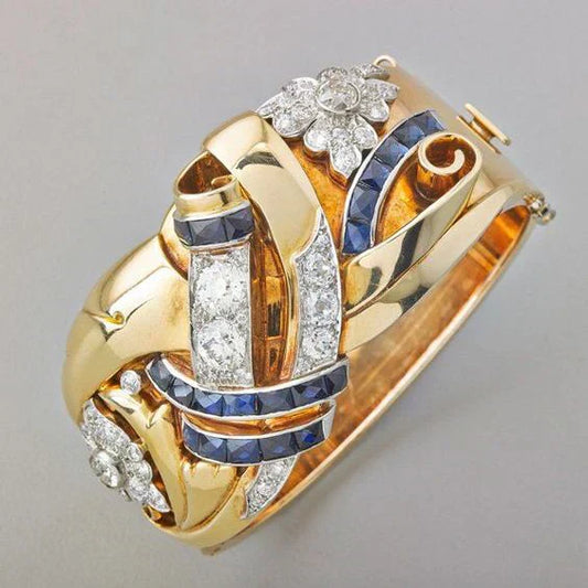 Bague en Zirconium Vintage Doré