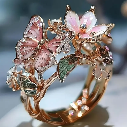 Bague Papillon en Zirconium Nature Light