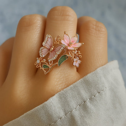 Bague Papillon en Zirconium Nature Light