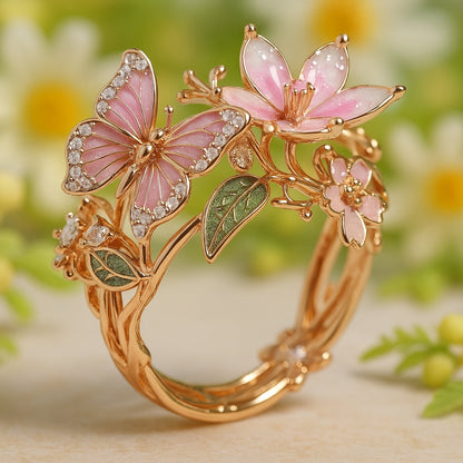 Bague Papillon en Zirconium Nature Light