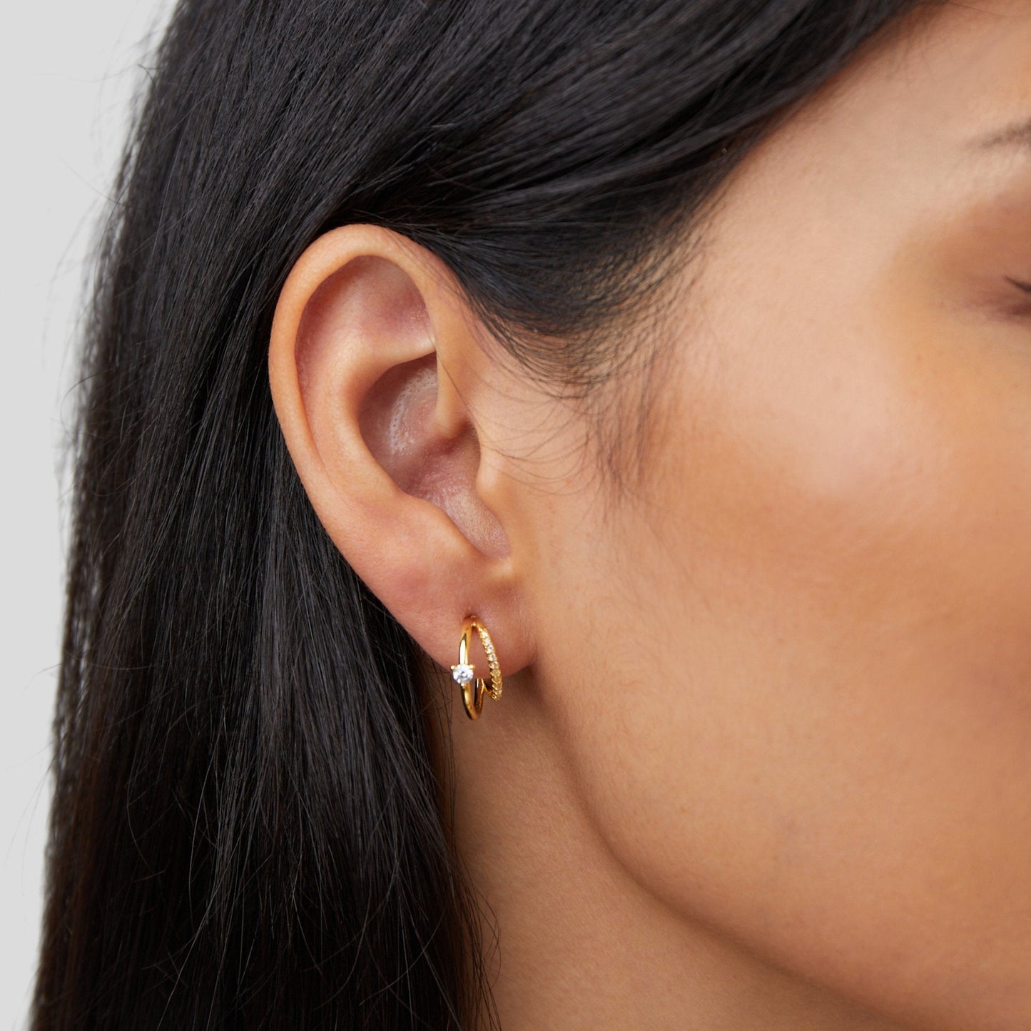 Boucles d'oreilles Artie en cristal doré