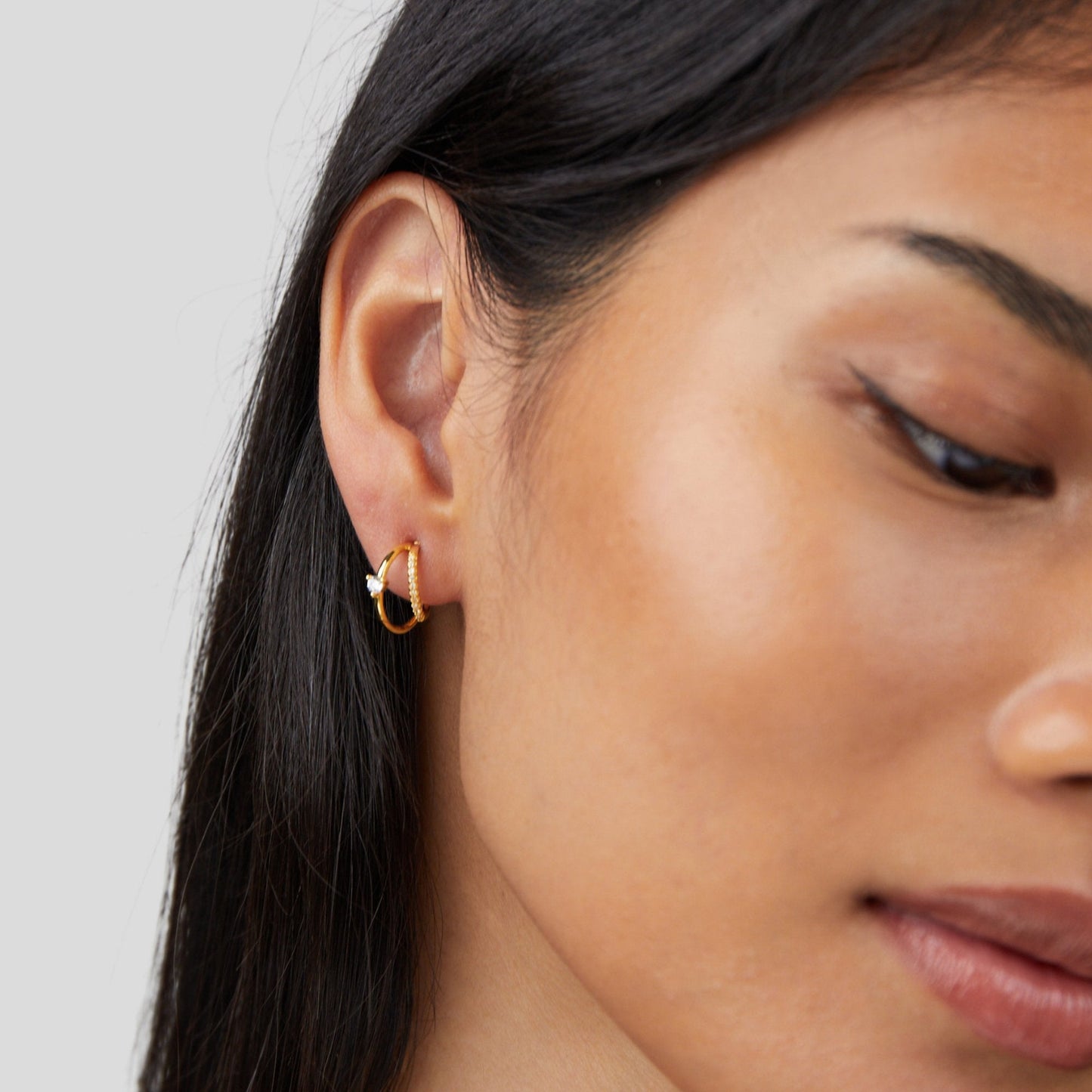 Boucles d'oreilles Artie en cristal doré