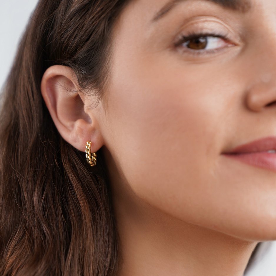 Boucles d'oreilles Luna Gold Twist
