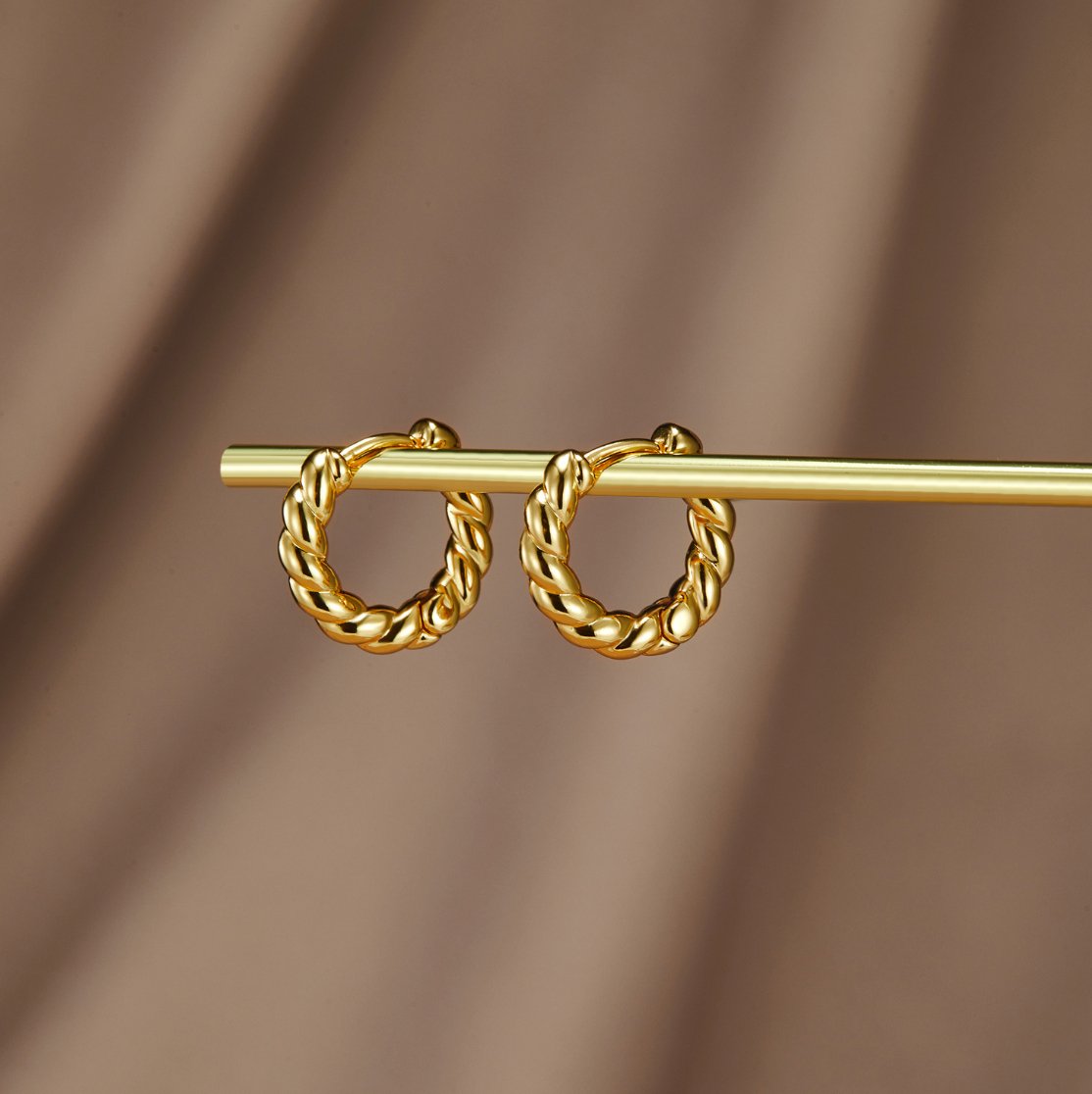 Boucles d'oreilles Luna Gold Twist