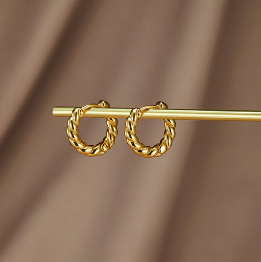 Boucles d'oreilles Luna Gold Twist