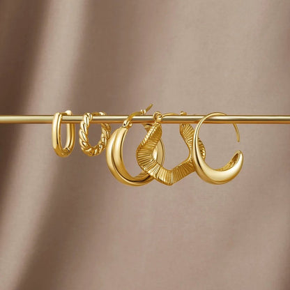 Boucles d'oreilles Luna Gold Twist