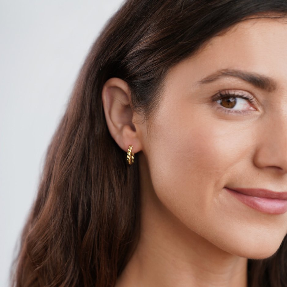 Boucles d'oreilles Luna Gold Twist