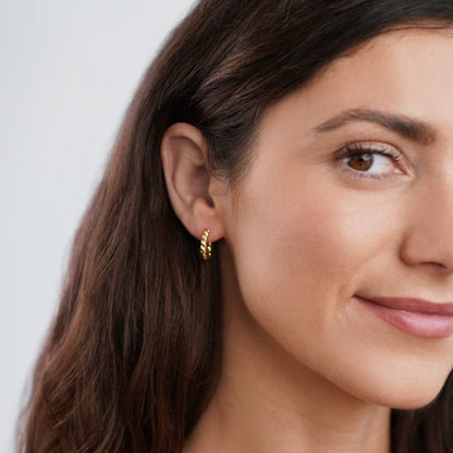 Boucles d'oreilles Luna Gold Twist