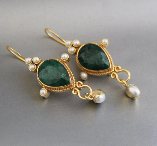 Boucles d'oreilles en perles vintage Gaby