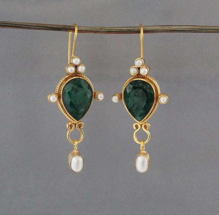 Boucles d'oreilles en perles vintage Gaby