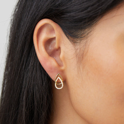 Boucles d'oreilles en forme de goutte d'eau
